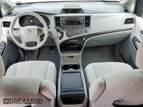 2012 Toyota Sienna LE AAS with VIN 5TDKK3DC8CS224045, listed as a Copart auction lot 54442985 with 54,184 mi miles and Salvage Title. Bid and sale history available at DreamBid. Image 8.