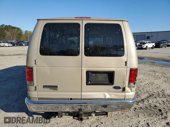 2007 Ford Econoline Passenger XL with VIN 1FBNE31L67DA55402, listed as a Copart auction lot 50595565 with 247,129 mi miles and Salvage Title. Bid and sale history available at carsss.com. Image 6.