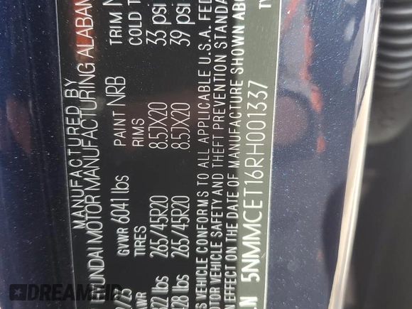 2024 Genesis GV70 Advanced with VIN 5NMMCET16RH001337, listed as a Copart auction lot 46822774 with 605 mi miles and Salvage title. Bid and sale history available at DreamBid. Image 13.