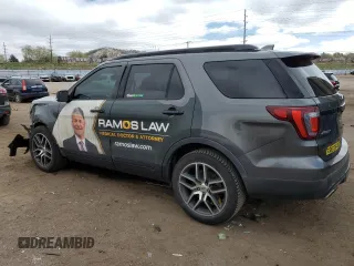 2017 Ford Explorer Sport z VIN 1FM5K8GTXHGC23921, wystawiony jako Copart lot #55084945 z przebiegiem 103 515 mil mil oraz Szkoda całkowita • Salvage title. Historia ofert i sprzedaży dostępna na DreamBid. Obrazek 2.