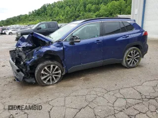 2022 Toyota Corolla Cross XLE with VIN 7MUDAABGXNV042443, listed as a Copart auction lot 57808565 with Not provided miles and Salvage title. Bid and sale history available at DreamBid. Image 1.