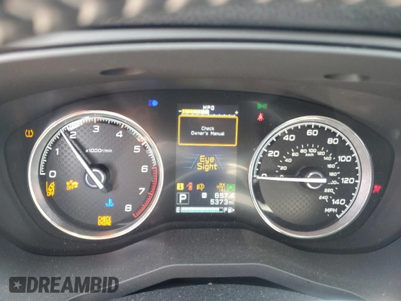 2024 Subaru Forester Touring with VIN JF2SKAMC4RH474711, listed as a Copart auction lot 59582405 with 5,373 mi miles and Salvage title. Bid and sale history available at DreamBid. Image 9.