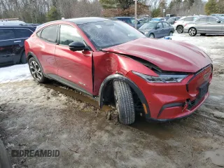 2023 Ford Mustang Mach-E Premium with VIN 3FMTK3SU1PMA70571, listed as a Copart auction lot 46872205 with Not Provided miles and Clean Title. Bid and sale history available at DreamBid. Image 4.