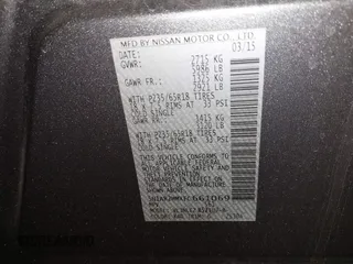 2015 Nissan Pathfinder Platinum with VIN 5N1AR2MMXFC661069, listed as a IAAI auction lot 42406749 with 178,563 mi miles and . Bid and sale history available at DreamBid. Image 9.