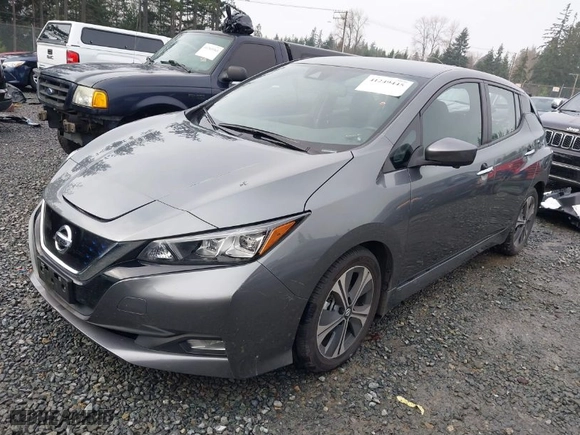 2020 Nissan LEAF SV with VIN 1N4AZ1CPXLC301389, listed as a IAAI auction lot 41249445 with 37,325 mi miles. Bid and sale history available at carsss.com. Image 2.
