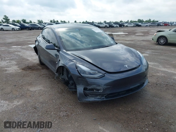 2023 Tesla Model 3 with VIN 5YJ3E1EA5PF676316, listed as a IAAI auction lot 42384765 with 33,715 mi miles and . Bid and sale history available at DreamBid. Image 1.