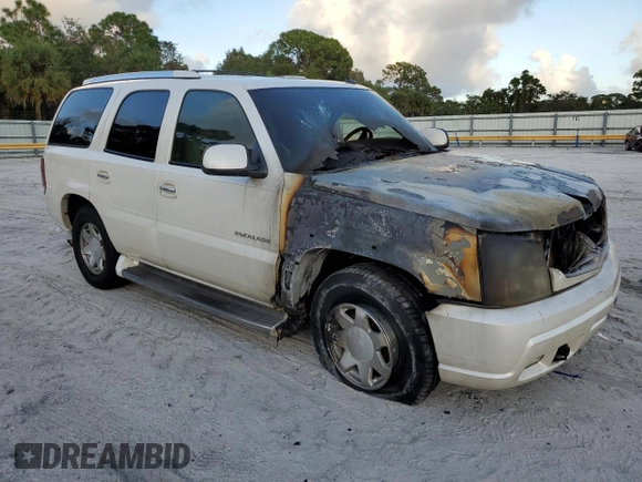 2003 Cadillac Escalade z VIN 1GYEC63T83R133508, wystawiony jako Copart lot #80091524 z przebiegiem Nie podano mil oraz Szkoda całkowita • Salvage title. Historia ofert i sprzedaży dostępna na DreamBid. Obrazek 4.