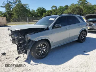 2024 Mercedes-Benz GLE 53 AMG with VIN 4JGFB6BBXRB153987, listed as a Copart auction lot 48725165 with 7,638 mi miles and Non repairable. Bid and sale history available at DreamBid. Image 1.
