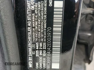 2002 Mercedes-Benz C 230/260/280/320 with VIN WDBRF64J42E003970, listed as a Copart auction lot 59909815 with 190,502 mi miles and Clean title. Bid and sale history available at DreamBid. Image 12.