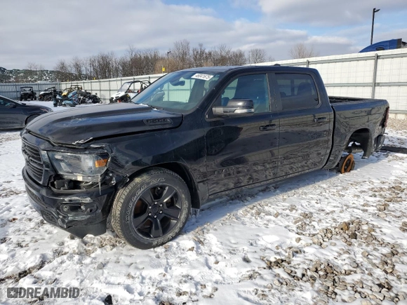 2020 Ram 1500 Big Horn with VIN 1C6SRFFT2LN395428, listed as a Copart auction lot 46041675 with 44,411 mi miles and Salvage Title. Bid and sale history available at carsss.com. Image 1.