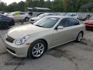 2006 Infiniti G35 with VIN JNKCV51E46M506744, listed as a Copart auction lot 52410785 with 223,255 mi miles and Salvage Title. Bid and sale history available at DreamBid. Image 1.