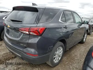 2023 Chevrolet Equinox LT with VIN 3GNAXUEG8PS197992, listed as a Copart auction lot 53134655 with 27,482 mi miles and Non Repairable. Bid and sale history available at DreamBid. Image 3.