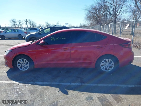 2020 Hyundai Elantra SE with VIN 5NPD74LF5LH619835, listed as a IAAI auction lot 41620772 with 39,744 mi miles. Bid and sale history available at carsss.com. Image 14.