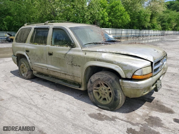 2001 Dodge Durango with VIN 1B4HS28N71F631719, listed as a Copart auction lot 74550714 with 0 mi miles and Salvage Title. Bid and sale history available at carsss.com. Image 4.