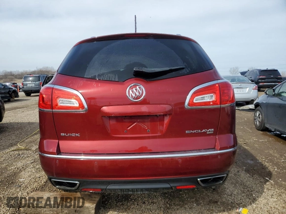 2015 Buick Enclave Leather with VIN 5GAKVBKD0FJ306335, listed as a Copart auction lot 50154635 with 138,239 mi miles and Salvage Title. Bid and sale history available at carsss.com. Image 6.