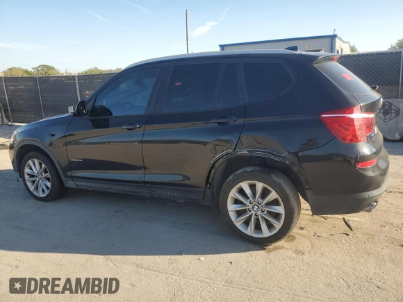 2017 BMW X3 xDrive28i with VIN 5UXWX9C30H0W77172, listed as a Copart auction lot 47503835 with 142,340 mi miles and Clean Title. Bid and sale history available at DreamBid. Image 2.