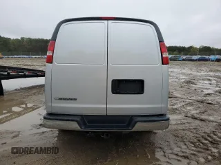 2018 Chevrolet Express Cargo with VIN 1GCWGAFG2J1338480, listed as a Copart auction lot 48854345 with 100,816 mi miles and Salvage title. Bid and sale history available at DreamBid. Image 6.