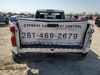 2022 Chevrolet Silverado 1500 Work Truck with VIN 3GCNAAEK5NG560098, listed as a Copart auction lot 46189455 with 60,500 mi miles and Salvage Title. Bid and sale history available at DreamBid. Image 6.