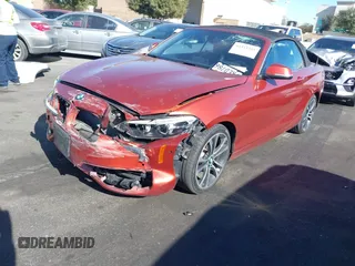 2018 BMW 2 Series 230i with VIN WBA2M7C55JVD51262, listed as a IAAI auction lot 41343333 with 29,537 mi miles. Bid and sale history available at carsss.com. Image 17.