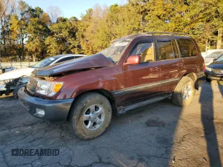 2001 Toyota Land Cruiser with VIN JTEHT05J112013093, listed as a Copart auction lot 81075054 with 207,577 mi miles and Salvage Title. Bid and sale history available at carsss.com. Image 1.