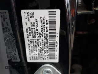 2010 Honda Accord Crosstour EX-L with VIN 5J6TF2H58AL015329, listed as a Copart auction lot 72702614 with 203,047 mi miles and Salvage Title. Bid and sale history available at carsss.com. Image 15.