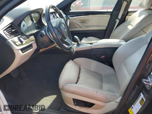 2012 BMW 5 Series 550i with VIN WBAFR9C58CDV59205, listed as a Copart auction lot 53656755 with 122,445 mi miles and Salvage Title. Bid and sale history available at carsss.com. Image 7.