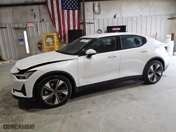 2024 Polestar 2 with VIN YSMFE3KA6RL213845, listed as a Copart auction lot 78708124 with 36,430 mi miles and Salvage Title. Bid and sale history available at carsss.com. Image 1.