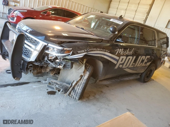 2016 Chevrolet Tahoe Commercial with VIN 1GNLCDEC1GR162697, listed as a Copart auction lot 88663045 with 91,078 mi miles and Salvage Title. Bid and sale history available at carsss.com. Image 1.