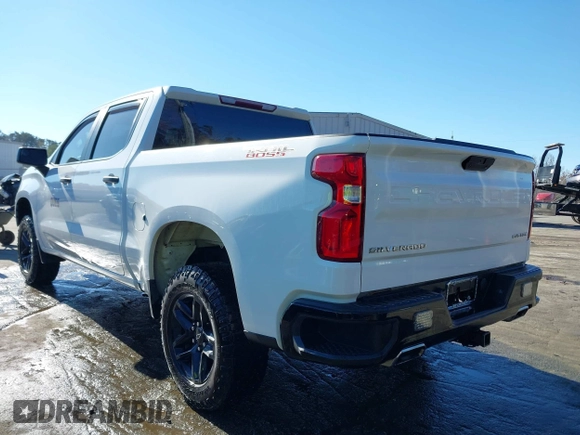 2021 Chevrolet Silverado 1500 Custom Trail Boss with VIN 1GCPYCEF5MZ233265, listed as a IAAI auction lot 37996179 with 47,247 mi miles and . Bid and sale history available at DreamBid. Image 3.