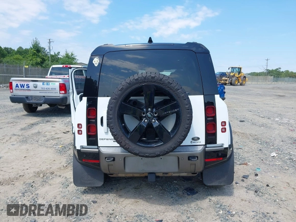 2021 Land Rover Defender with VIN SALE3ERU0M2038671, listed as a IAAI auction lot 42606135 with 79,051 mi miles and . Bid and sale history available at DreamBid. Image 17.