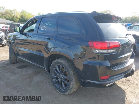2018 Jeep Grand Cherokee Overland with VIN 1C4RJFCT1JC314558, listed as a IAAI auction lot 42206305 with 83,570 mi miles and . Bid and sale history available at DreamBid. Image 3.