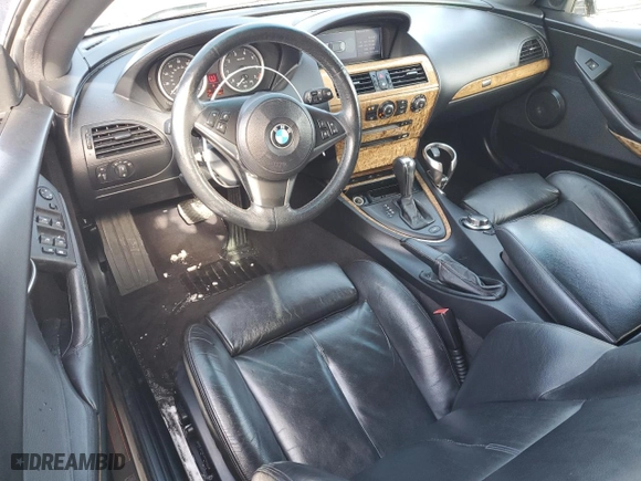 2007 BMW 6 Series 650i with VIN WBAEK13537CN83747, listed as a Copart auction lot 43989075 with 122,865 mi miles and Salvage Title. Bid and sale history available at carsss.com. Image 8.