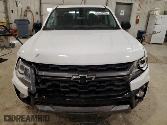2021 Chevrolet Colorado 4WD Z71 with VIN 1GCGTDEN4M1214359, listed as a Copart auction lot 47929185 with 77,084 mi miles and Salvage title. Bid and sale history available at DreamBid. Image 5.