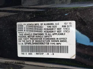 2014 Honda Odyssey EX-L with VIN 5FNRL5H66EB062158, listed as a IAAI auction lot 42072020 with 211,278 mi miles and . Bid and sale history available at carsss.com. Image 9.