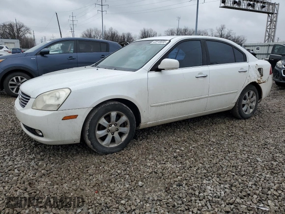 2007 Kia Optima EX with VIN KNAGE124175139537, listed as a Copart auction lot 43918695 with 183,774 mi miles and Salvage Title. Bid and sale history available at carsss.com. Image 1.