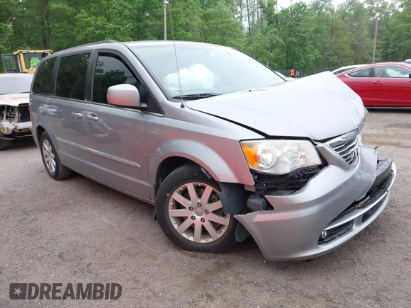 2014 Chrysler Town & Country Touring with VIN 2C4RC1BG5ER280297, listed as a IAAI auction lot 42189192 with 123,864 mi miles. Bid and sale history available at carsss.com. Image 1.