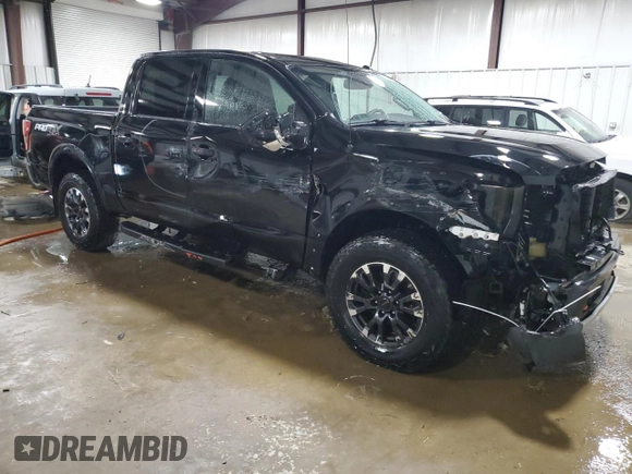2021 Nissan Titan SV with VIN 1N6AA1ED7MN530751, listed as a Copart auction lot 62183225 with 63,430 mi miles and Salvage title. Bid and sale history available at DreamBid. Image 4.