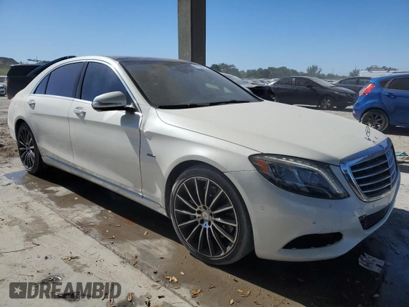 2017 Mercedes-Benz S 550e with VIN WDDUG6DB7HA314672, listed as a Copart auction lot 87162074 with 111,848 mi miles and Salvage Title. Bid and sale history available at DreamBid. Image 4.