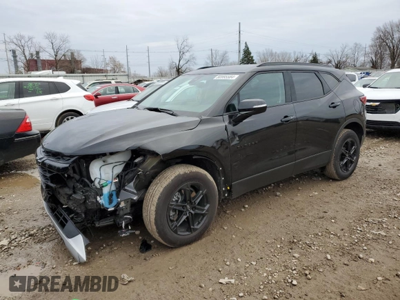 2024 Chevrolet Blazer LT с VIN 3GNKBDR43RS169779, выставлен на аукционе Copart как лот 80995584 с пробегом 8 454 миль миль и Списание • Salvage title. История ставок и продаж доступна на DreamBid. Изображение 1.