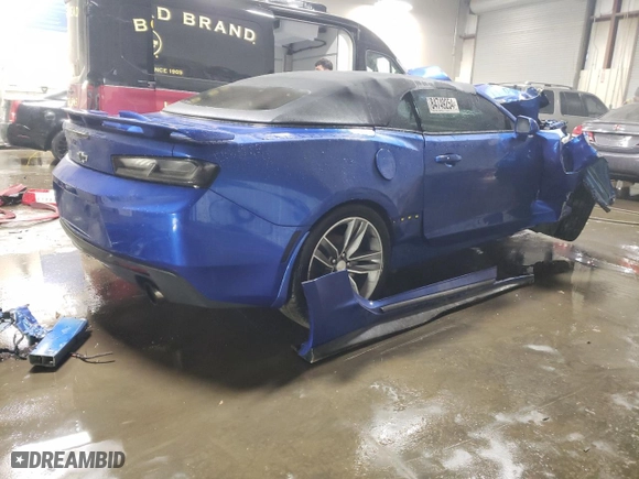 2017 Chevrolet Camaro 2LT with VIN 1G1FD3DX1H0124239, listed as a Copart auction lot 84749254 with 0 mi miles and Non Repairable. Bid and sale history available at carsss.com. Image 3.