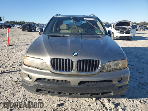 2006 BMW X5 3.0i with VIN 5UXFA135X6LY39051, listed as a Copart auction lot 76053444 with 175,545 mi miles and Salvage Title. Bid and sale history available at carsss.com. Image 5.