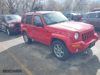 2004 Jeep Liberty Limited with VIN 1J4GL58KX4W323414, listed as a IAAI auction lot 41913205 with 180,014 mi miles. Bid and sale history available at carsss.com. Image 1.