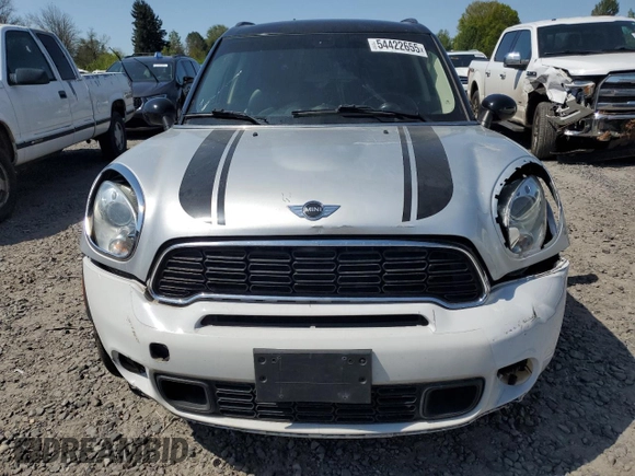 2012 MINI Countryman S with VIN WMWZC5C59CWM11849, listed as a Copart auction lot 54422655 with Not Provided miles and Salvage Title. Bid and sale history available at DreamBid. Image 5.