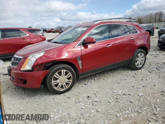 2012 Cadillac SRX Luxury Collection with VIN 3GYFNDE3XCS597753, listed as a Copart auction lot 51854555 with 183,777 mi miles and Clean Title. Bid and sale history available at carsss.com. Image 1.