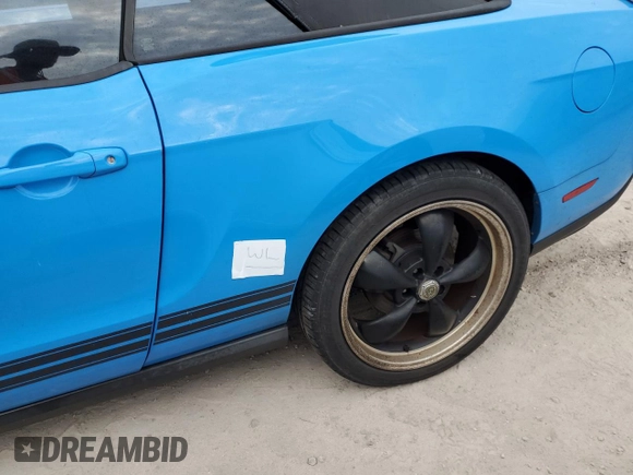 2011 Ford Mustang V6 with VIN 1ZVBP8EM0B5126716, listed as a Copart auction lot 76779624 with Not provided miles and Non repairable. Bid and sale history available at DreamBid. Image 12.