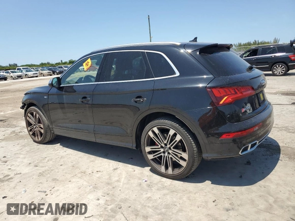 2018 Audi SQ5 Prestige with VIN WA1C4AFYXJ2203241, listed as a Copart auction lot 50470474 with 50,369 mi miles and . Bid and sale history available at DreamBid. Image 2.