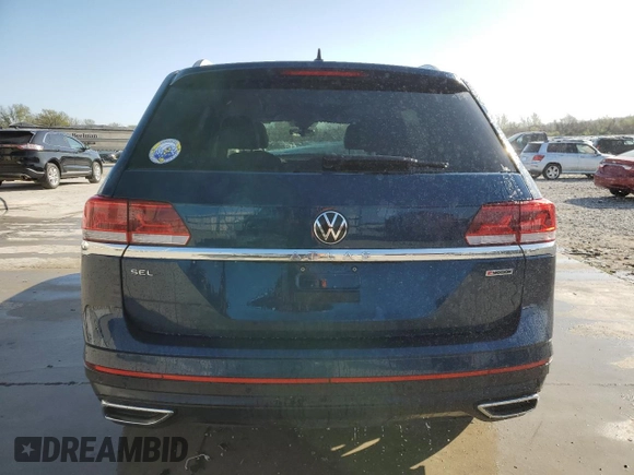 2022 Volkswagen Atlas SEL with VIN 1V2BP2CA7NC504537, listed as a Copart auction lot 52094685 with 63,114 mi miles and Salvage title. Bid and sale history available at DreamBid. Image 6.