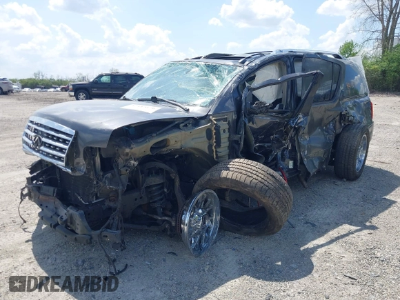 2010 Infiniti QX56 with VIN 5N3ZA0NC1AN904387, listed as a IAAI auction lot 42113176 with Not Provided miles and . Bid and sale history available at DreamBid. Image 2.