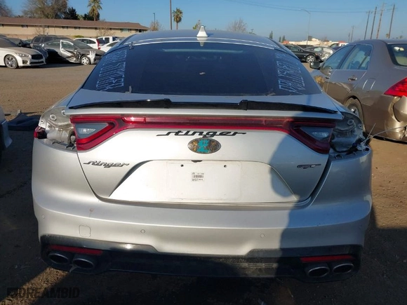 2018 Kia Stinger GT with VIN KNAE35LCXJ6021045, listed as a IAAI auction lot 41343519 with 71,343 mi miles. Bid and sale history available at carsss.com. Image 17.