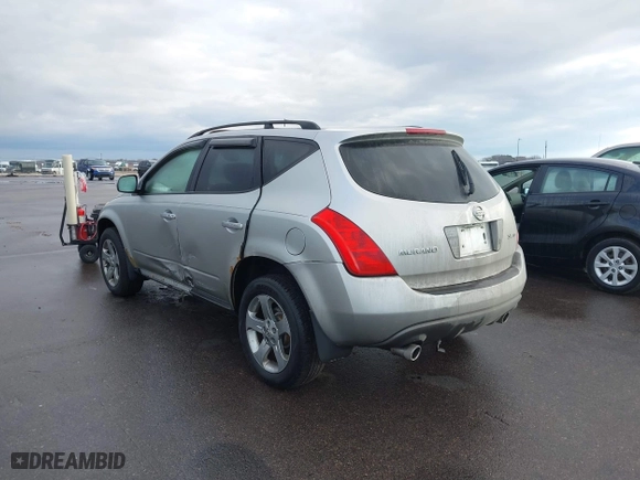 2005 Nissan Murano SL with VIN JN8AZ08W45W413518, listed as a IAAI auction lot 41669486 with 123,121 mi miles. Bid and sale history available at carsss.com. Image 3.